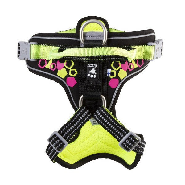 Hurtta Weekend Warrior Neon Dog Harness – Neon Liquorice – 80–100 cm / 32–39 in