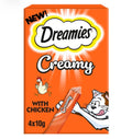 Dreamies Creamy Chicken Cat & Kitten Treats 4 × 10g