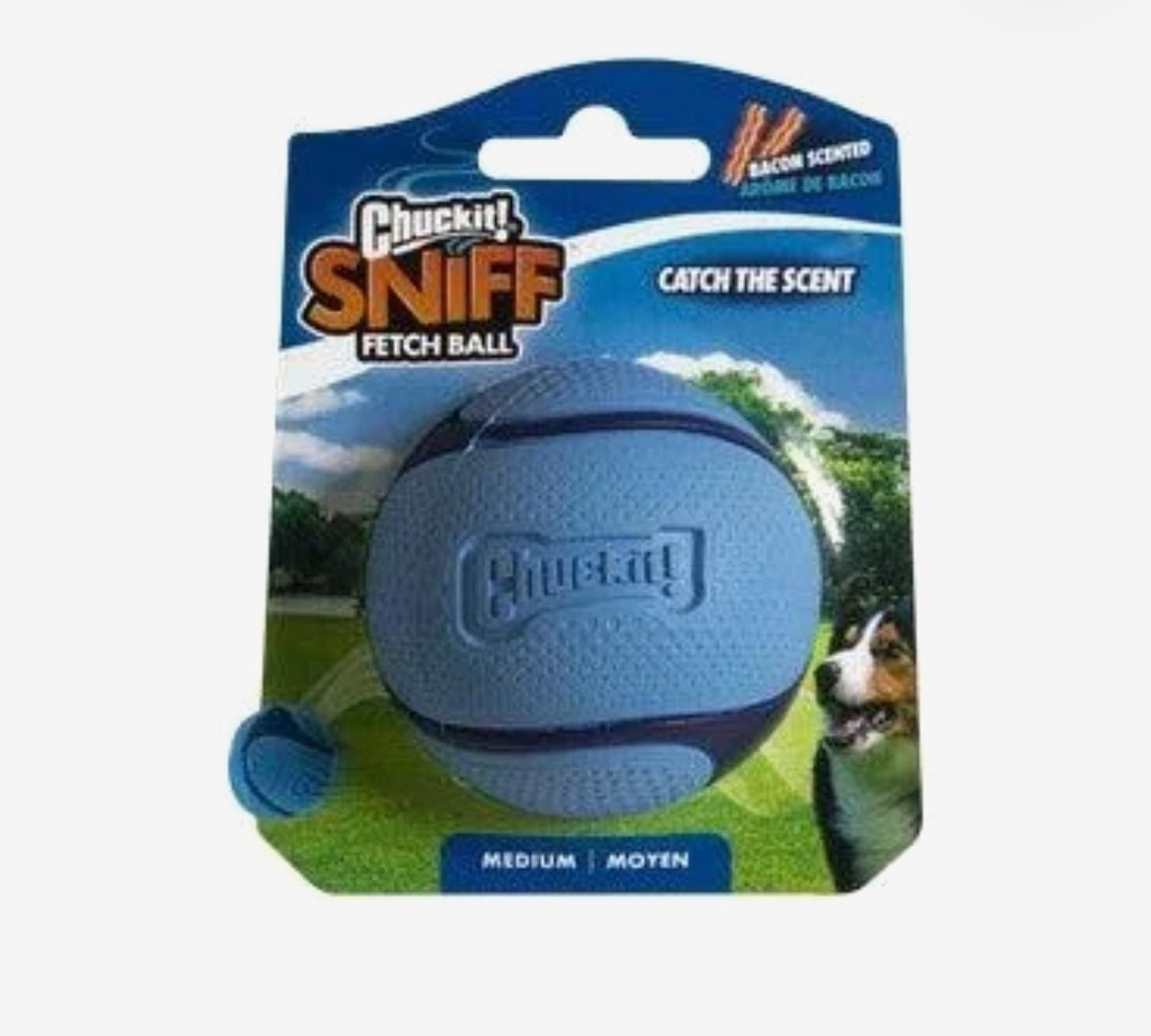Chuckit! Sniff Fetch Ball – Bacon Scented – Medium