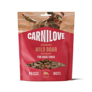 Carnilove Crunchy Wild Boar with Rosehips Dog Treats – 200g