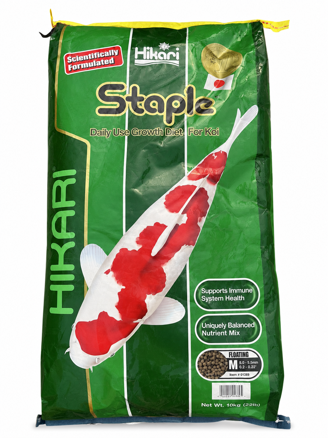 DAMAGED – Hikari Staple Medium Floating Koi Food 10kg – Bag B