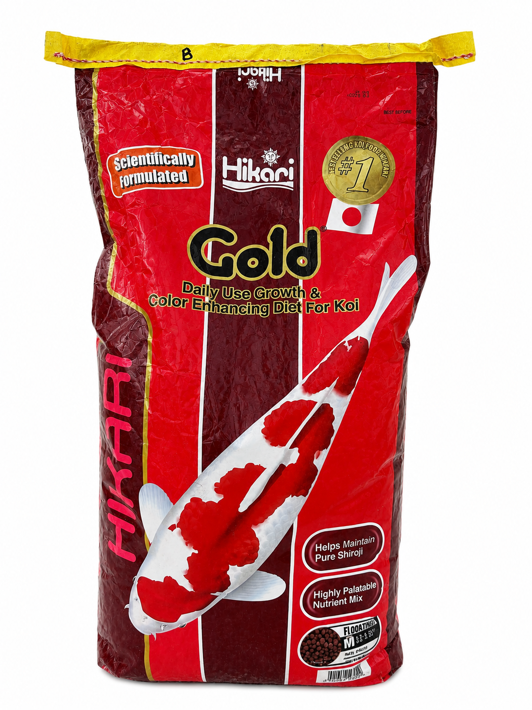 DAMAGED – Hikari Gold Medium Floating Koi Food 10kg – Bag B
