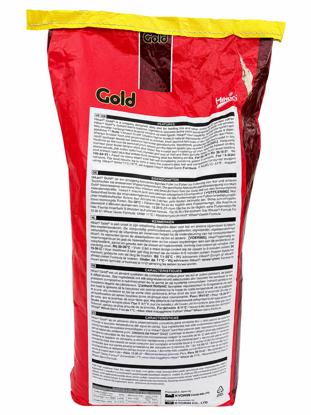 DAMAGED – Hikari Gold Medium Floating Koi Food 10kg – Bag B