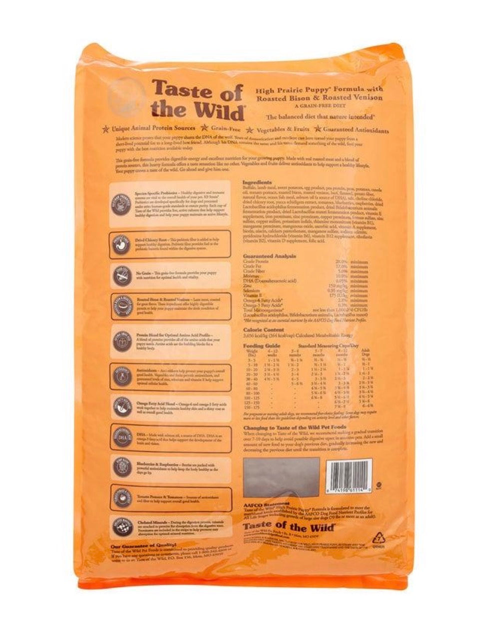 Taste of the Wild High Prairie Puppy – Bison & Roasted Venison Grain-Free Dog Food 2kg