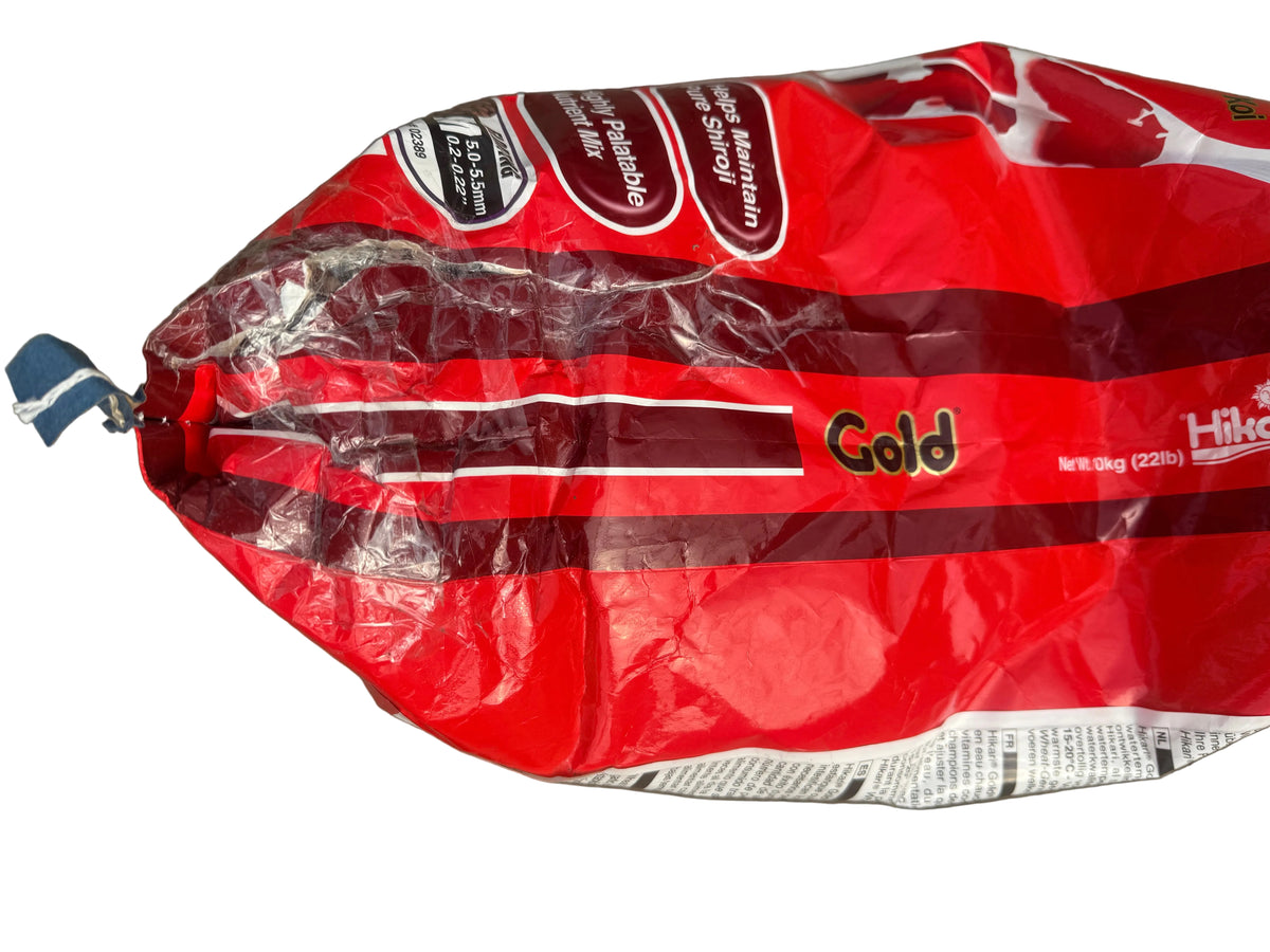 DAMAGED – Hikari Gold Medium Floating Koi Food 9kg (1 kg Loss) – Bag D